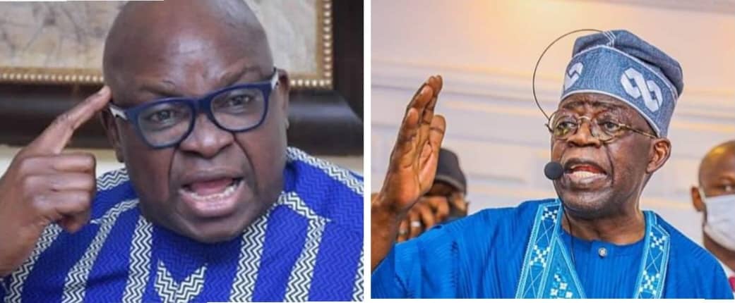 Your kingdom, badly balkanized, I see danger – Fayose tells Tinubu