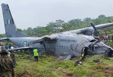 NAF ATR-42 crashes in Ondo, 32 on board as rescue operation begins