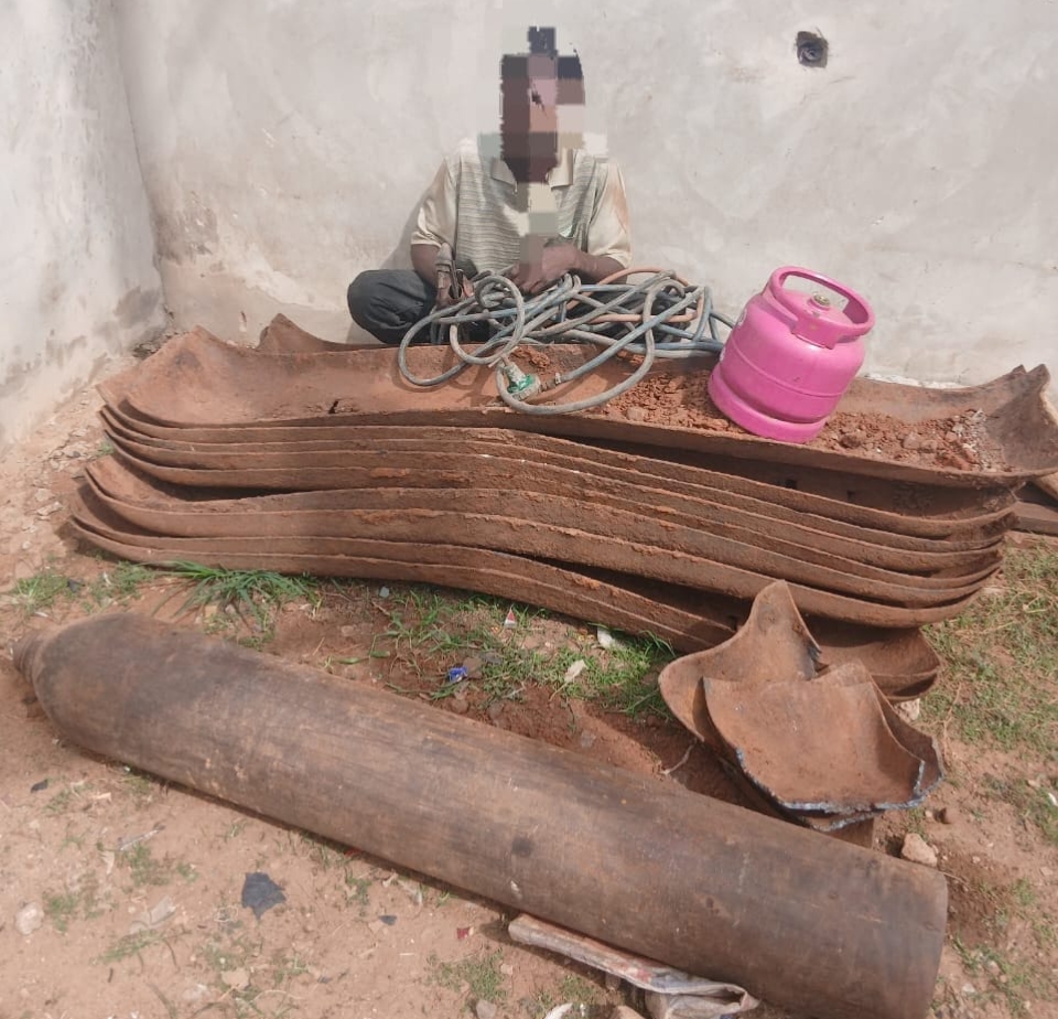 Police arrest 36-year-old man over railway vandalism in Ogun
