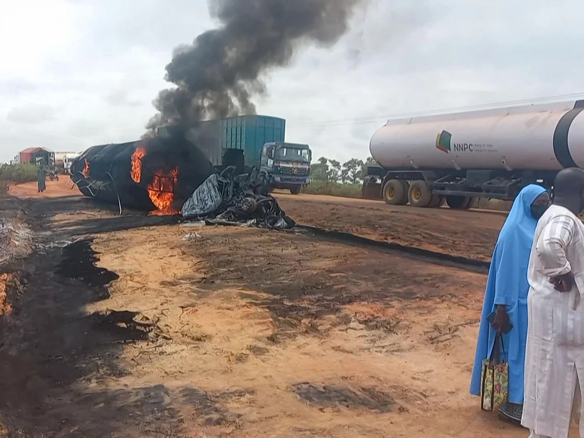 Two die, 16 injured as fuel tanker crashes in Plateau