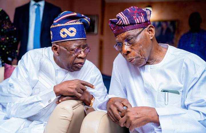 2023 Presidency: Tinubu meets Obasanjo behind closed doors, keeps mum