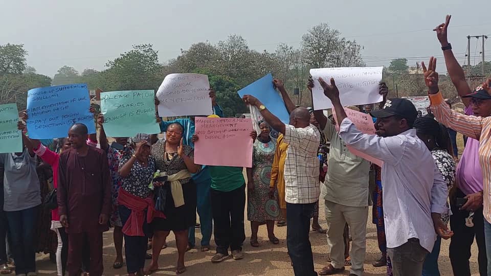 ‘We have no future in MAPOLY’ - Workers protest non-payment of three months’ salary, 55 months pension arrears