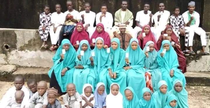 49-year-old parades 4 wives, 31 children, declares family votes for Atiku