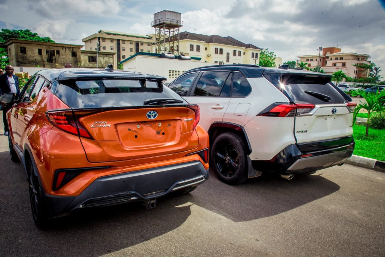 Police recover two cars stolen from Netherlands, shipped to Nigeria