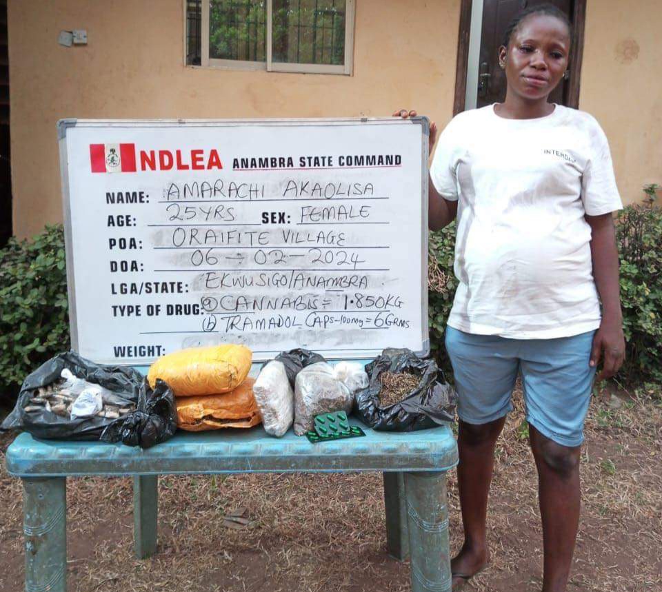 Six months old pregnant lady, four other women nabbed for Drug trafficking in Anambra, Lagos