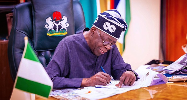 Just In: Tinubu rejects NDLEA bill, signs tax reform bills into law