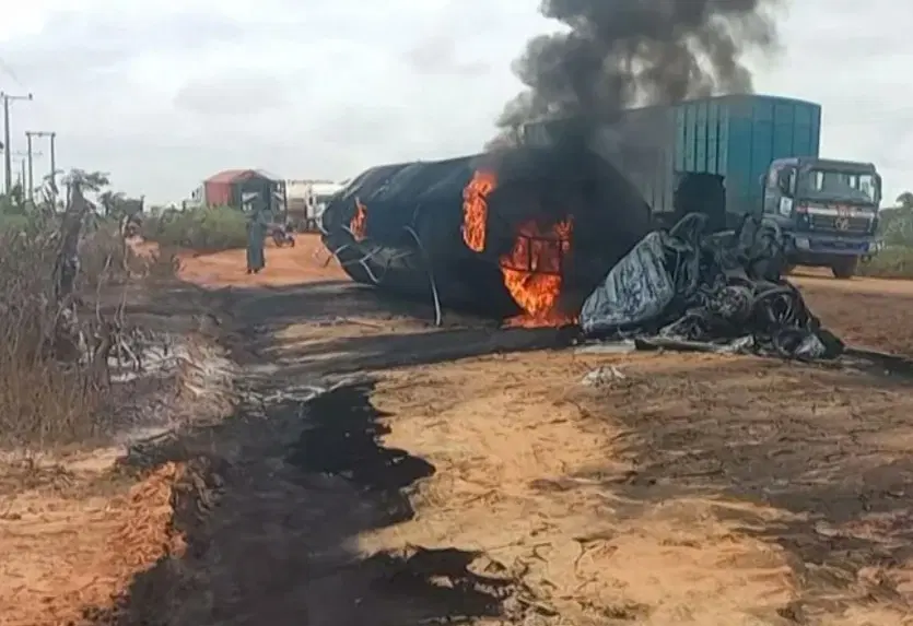 Niger tanker explosion toll rises to 35, 46 injured