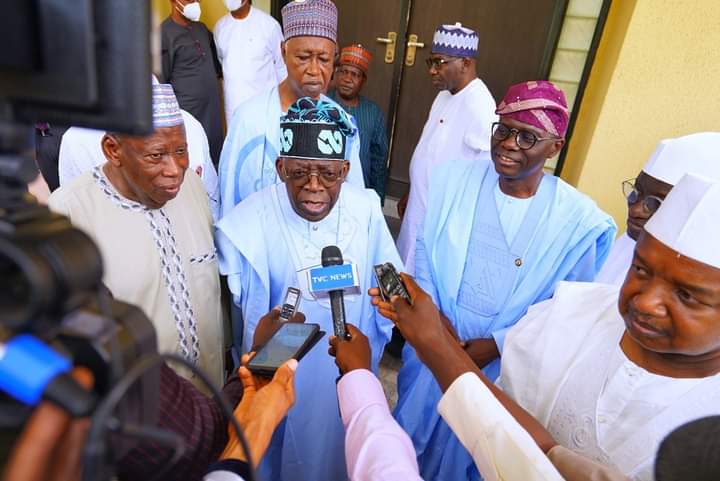 PHOTOS: Hours after Osinbajo's declaration, Tinubu Meets APC Governors at Kebbi lodge
