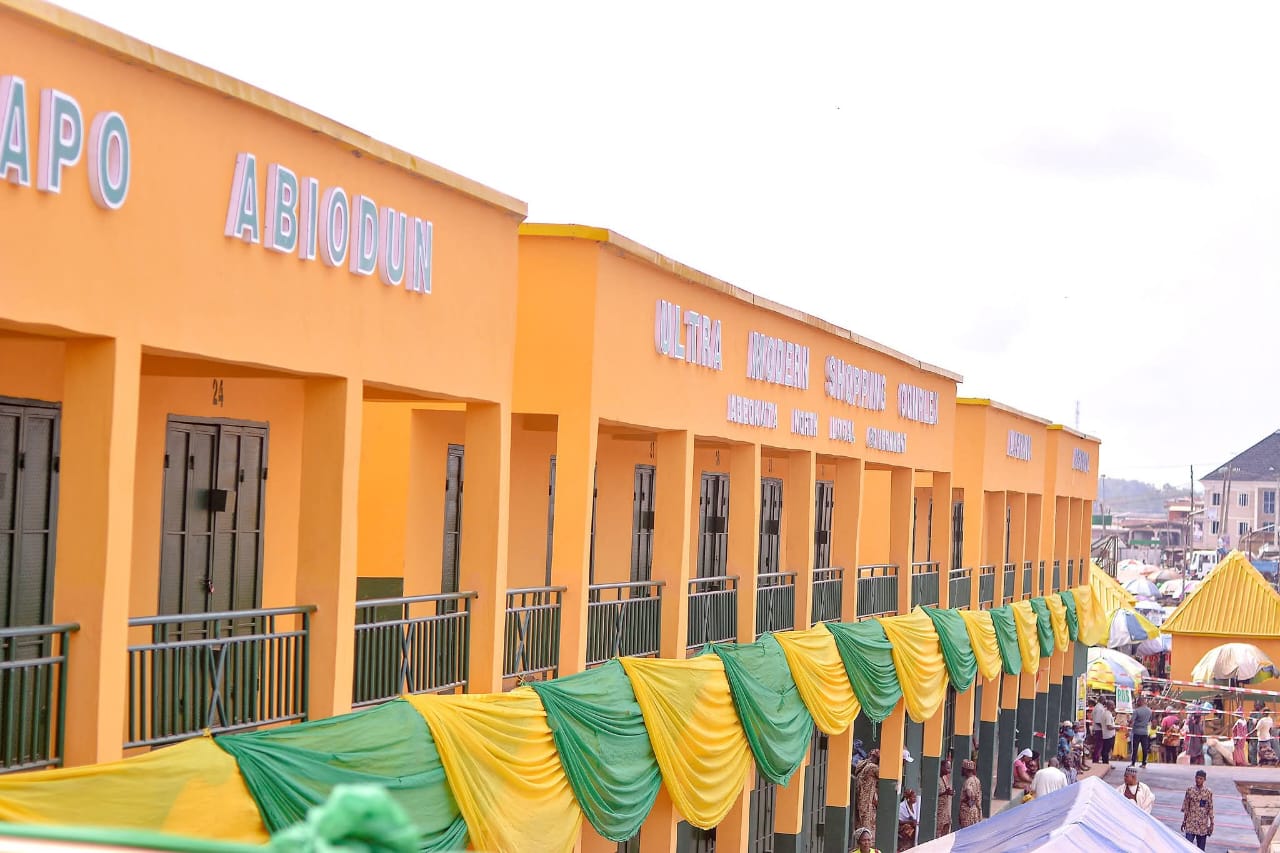 Abeokuta North Council Commissions 200-Shop Market Complex in Lafenwa