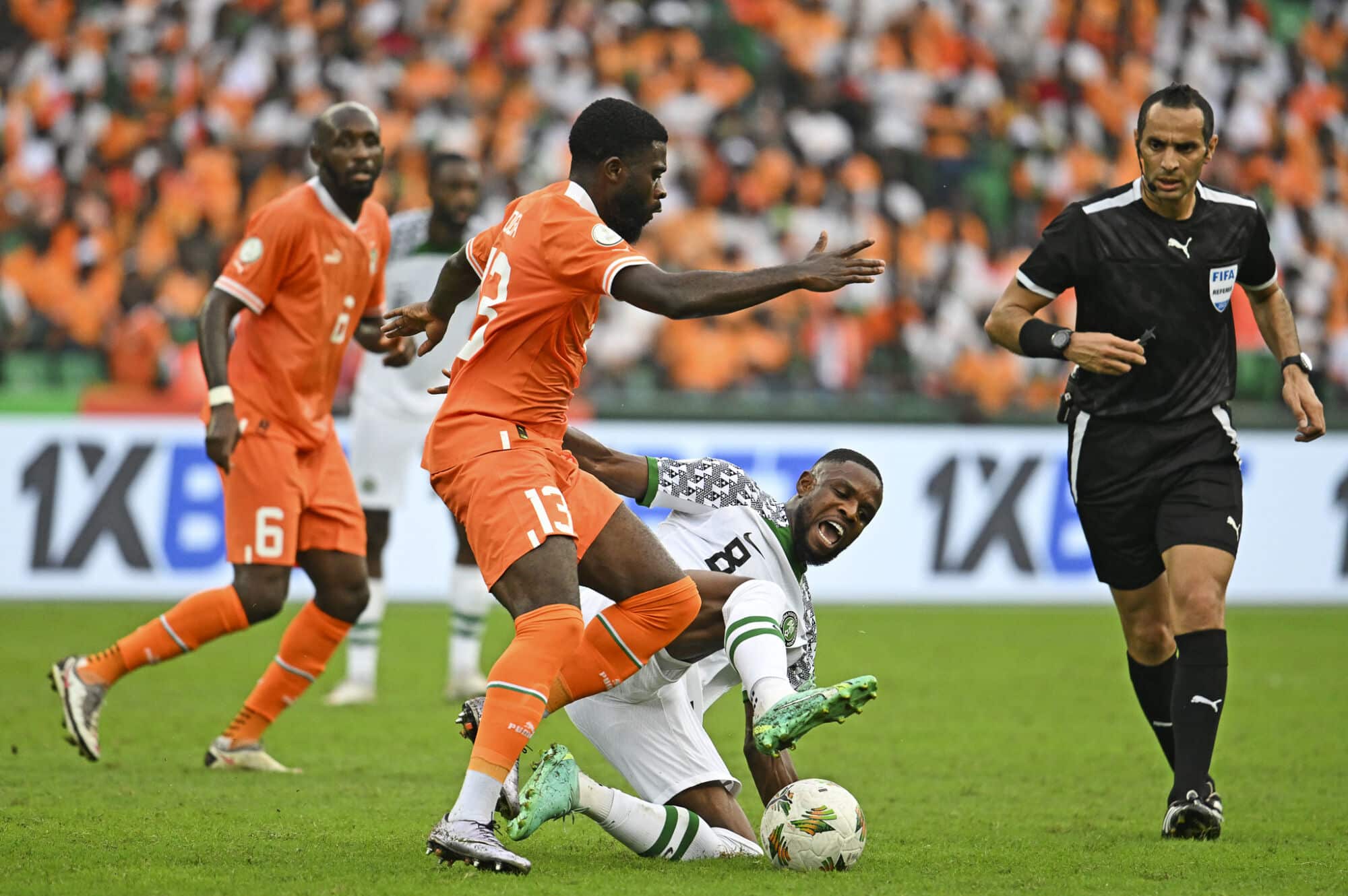 AFCON: Wasteful Super Eagles sink host, Ivory Coast, with Ekong's lone goal