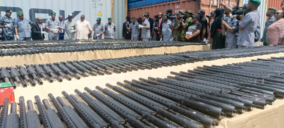 Onne Customs seized 844 rifles, 112,500 ammunition in 2024